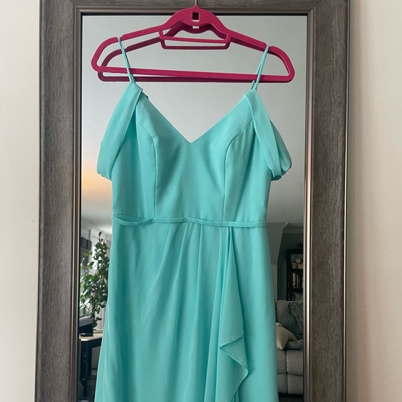 David’s Bridal Spa Chiffon Bridesmaids Dress Size 6 - Picture 7 of 8